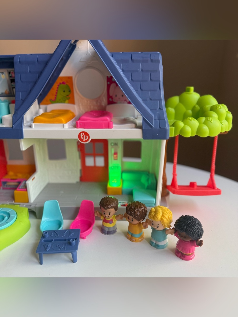 Fisher-Price Little People Friends Together Interactive Play House Lights Sounds - Picture 11 of 12